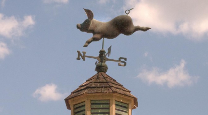 Flying Pig Weathervane
