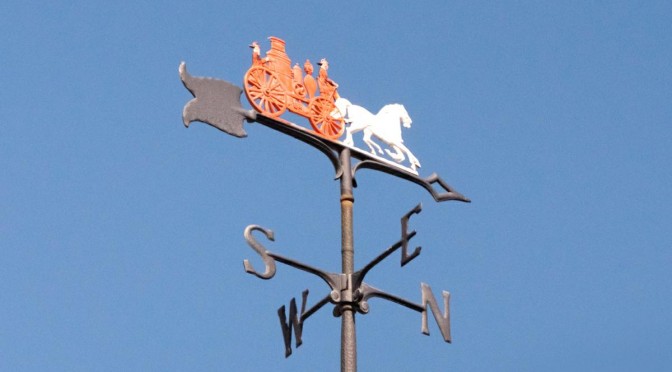 Horse Drawn Fire Engine Weathervane