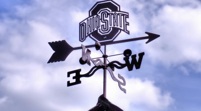 Block O – Ohio State Buckeye Weathervane