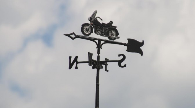 Motorcycle Weathervane